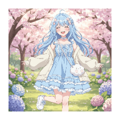 日系風格可愛少女