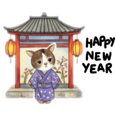 Cats around the world Xmas and new year