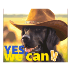 Flatty the Big Dog Funny Animated Stamps