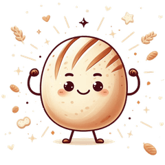 サワードウ好きにぴったりの可愛いパン柄ス