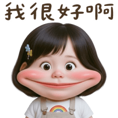 佳佑妹妹在逞強 大貼圖