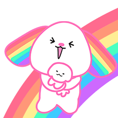 Lolly&Pop adorável puppiess o Rainbow "