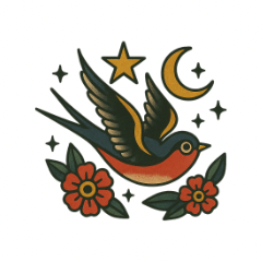 Mystic Tarot Tattoo Stickers