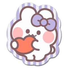 Ushagi!!sticker2 purple