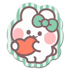 シール風うしゃぎ!!2緑色