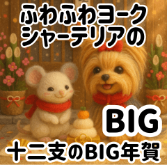 Fluffy Yorkies & Zodiac BIG Stickers