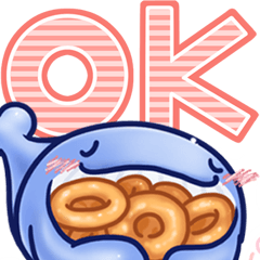Blue whale's sticker 10th no-text ver
