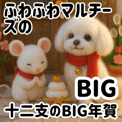 Fluffy Maltese & Zodiac BIG Stickers