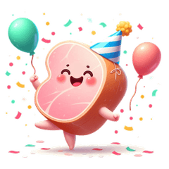 可愛いハムカートゥーンステッカーで楽しい