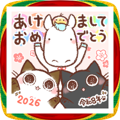 Movihg ChocoOha.New Year's greetings