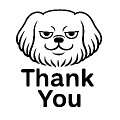 獅子狗簡單線稿貼圖