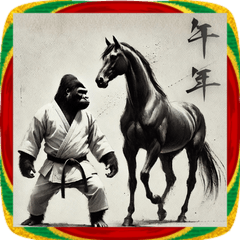 ゴリラ×空手! 2026年賀!あけおめ