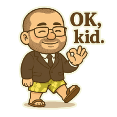 沉默大叔Ricky，西裝配海灘褲的反差魅力