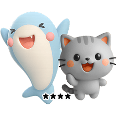 Chibi Ame and Chibi shark (custom)