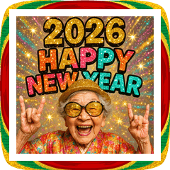 面白いおばあちゃんあけおめ＆流行語2026