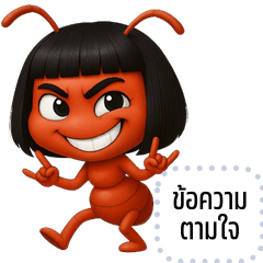 เปลี่ยนข้อความตามใจ: มดจอมกวน