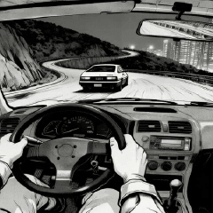 ハンドルを握る熱血男子