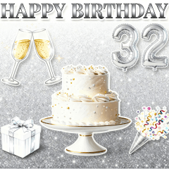 ホワイト×シルバーの上品お祝いアレンジ