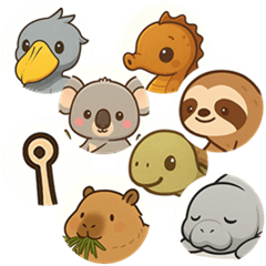 Take It Easy Animal Stickers