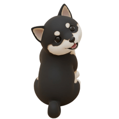 Cute Shiba 3D Stickers for Daily Chat