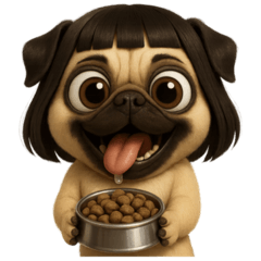 Lisa lady PUG : no text