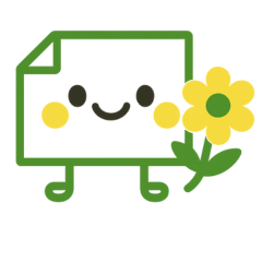 Soft Cute Character Holding a Flower