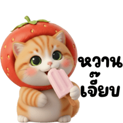 Pudding the Strawberry Kitten!