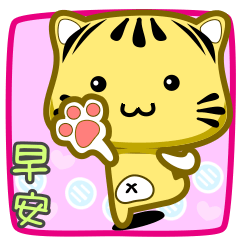 Cute striped cat. CAT144