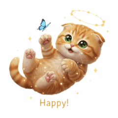 Playful Kitten Rolling with Toy