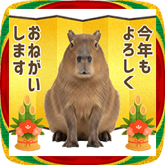 カピバラ　年末年始　お正月
