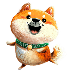 旅犬シバちよ★気遣いスタンプ