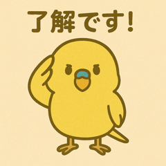 Cute Yellow Budgie Stickers