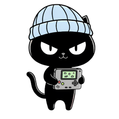 Piercing-Eyed Black Cat 3 - no words