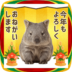 ウォンバット 年末年始　お正月