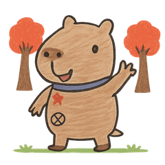 Cute Capybara Stickers - Kids' Drawing