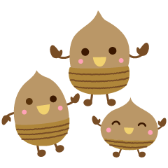 The three friendly acorn brothers!