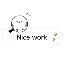 Round Bird: Daily English Stickers