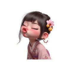 アヒル顔女子の恋するドキドキ表情