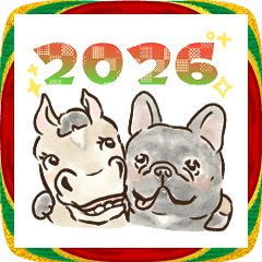 BIGなフレブル◆お正月2026◆ブリンドルver