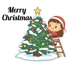 Santa working for Christmas and new year