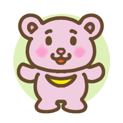 Pastel-colored Moon bear(PINK)