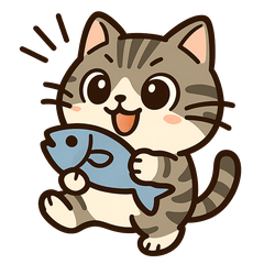 Fishing American Shorthair Kitten