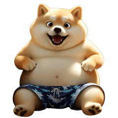 Moving Fat Shiba Inu 100%