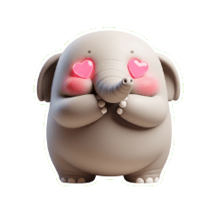 ぽっちゃりゾウの感情パック