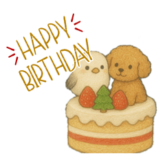 Dog and Bird Togetter