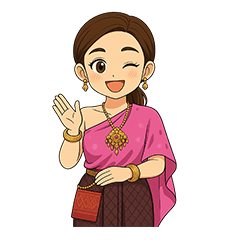 Cute Thai Girl Daily Stickers