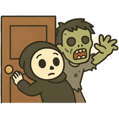 所帯じみてないゾンビのスタンプ