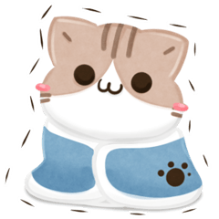 毎日五月病なねこたち 3D風！冬スタンプ