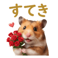 Handsome Upward-Looking Golden Hamster