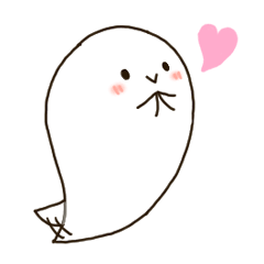 Ghost Sticker to convey your feelings